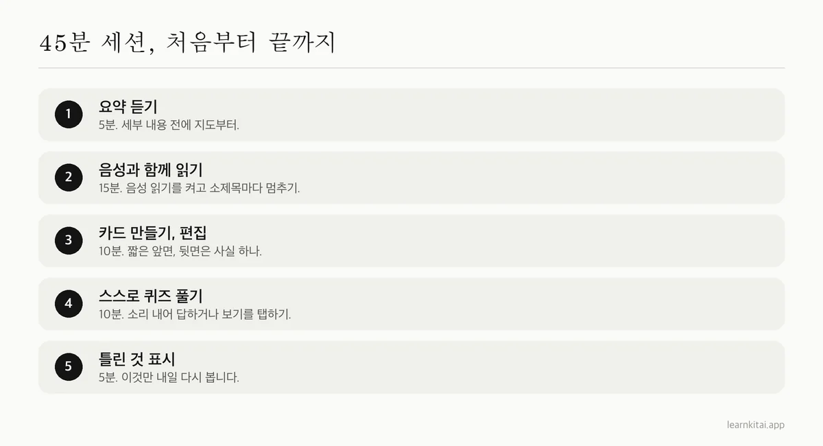 요약 듣기부터 틀린 플래시카드 복습까지 난독증 학생을 위한 다섯 단계 공부 세션
