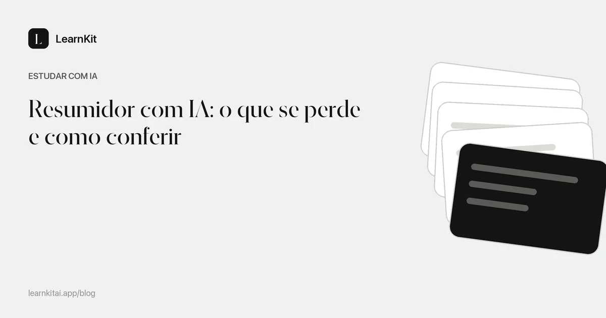 Título do artigo sobre a precisão de um resumidor com IA sobre um padrão monocromático e sereno de linhas de texto