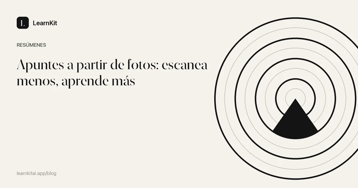 El título Apuntes a partir de fotos: escanea menos, aprende más sobre un patrón monocromo y sereno